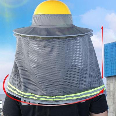 Bauhelm Nackenschutz Sonnenblende Vollrand Nackenschatten Abdeckung Hohe Sichtbarkeit Bau Sicherheitshelme Schutzaufsatz