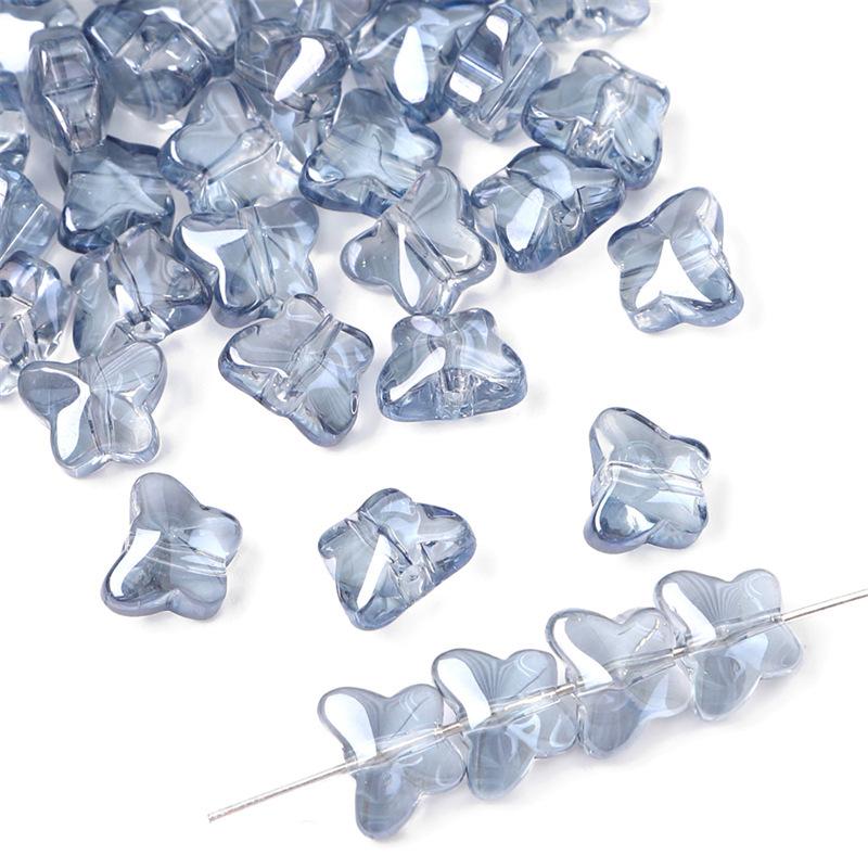 Glass Dazzle Color Butterfly Crystal Beads Loose Beads Handmade DIY Beading Bracelet Glass Beads Homemade Jewelry Accessories Beads for Jewelry Making