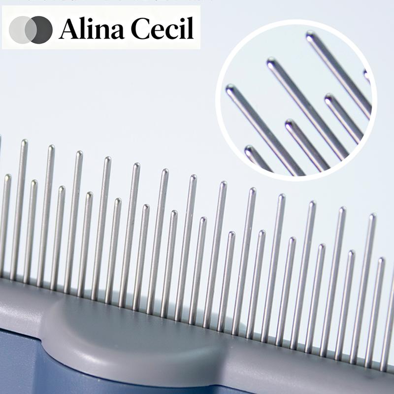 Katzenpflege Massagebürste Tierkamm Professioneller offener Knoten Tierhaarentfernungsbürste Robuster Kätzchenkamm Tierzubehör