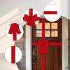Cabinet Door Ribbon Bow Xmas Tree Red Ornament Decorative Festival Wrapping Decorations Front Door Bow for Christmas Tree