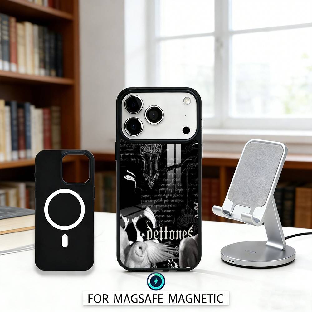 R-Rock B-Band Deftones Phone Case For iPhone17,16,15,14,13,12,Pro,Max,Magnetic For Magsafe Wireless Charging iPhone14PRO