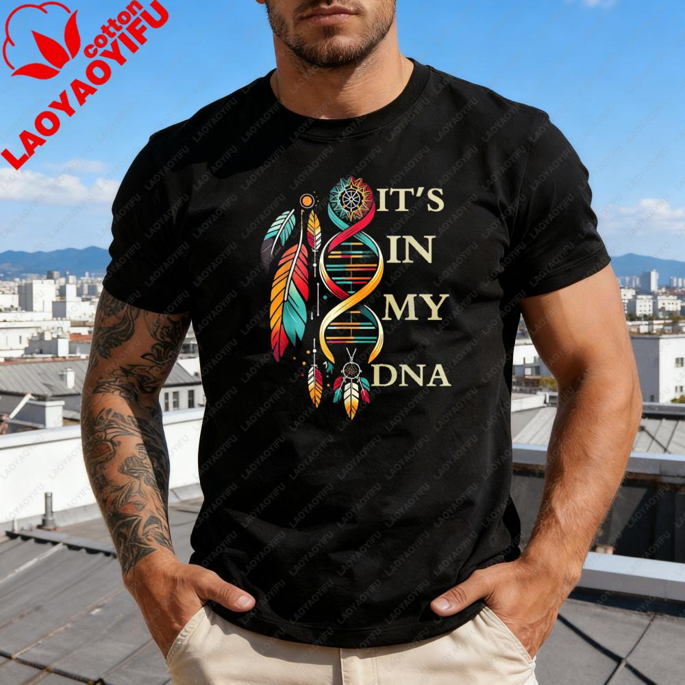 Its In My Dna Indigenous Native American Indian Day Unisex Tshirt Indigenous American Culture Shirt Unisex Unisex Fashion Tee Tops