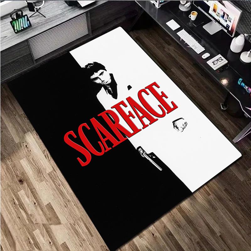 Scarface Rug - Home carpet Office Decorative Carpet For Living Room Bedroom Door Mat Floor Rug Computer Chair Area Rug