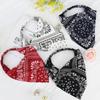 4Pcs/Set Triangle Elastic Headscarf Headbands Boho Hair Bandana Hair Kerchief Hair Scarves for Women Hair Accessories