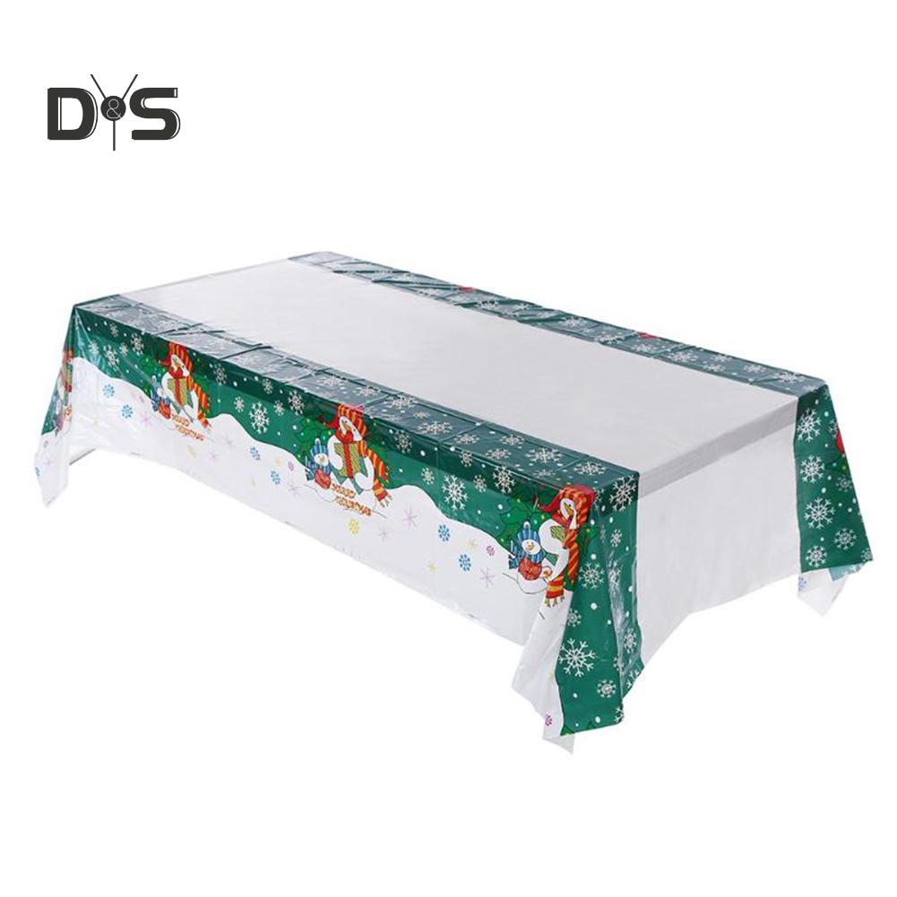 Vanntett Julenisse Snømann Duk Middagsborddeksel Dekor