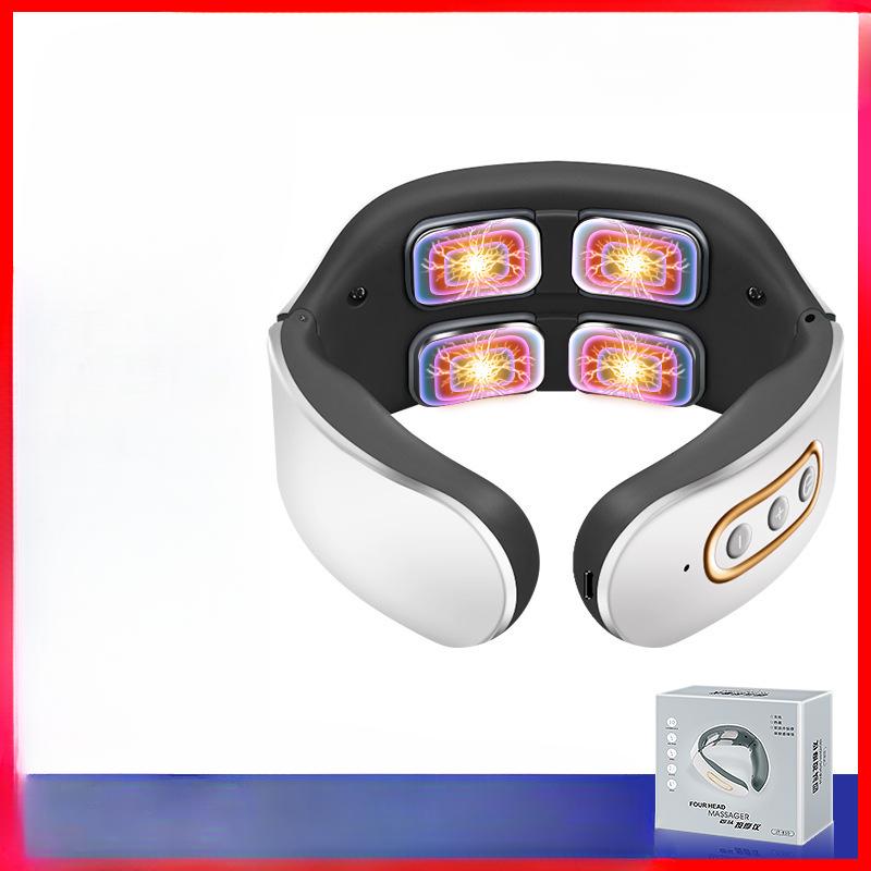 

Массажер Интеллектуальный массажер для шеи Устройство для физиотерапии с импульсным нагревом Тепловой компресс Устройство для защиты шеи Устройство для плеч и шеи шейного отдела позвоночника English