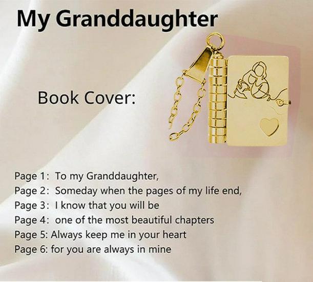 Engraved Titanium Steel Necklace - Fade-Resistant, Emotional Book Pendant, Women's Clavicle Chain Jewelry 