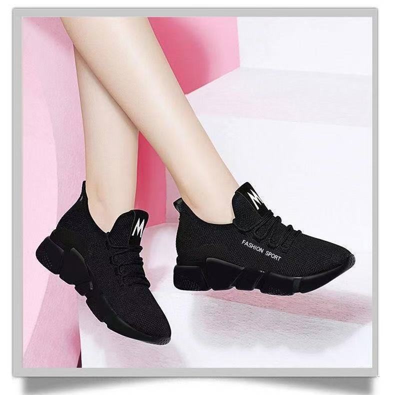 New hot-selling casual sports shoes women s fashion mesh breathable soft-soled running shoes coconut shoes 40