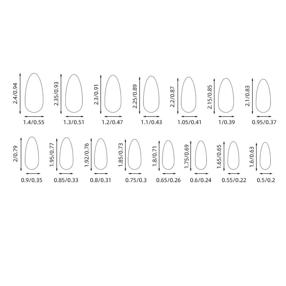 150Pcs/Box Glossy Finish Press On Nails Gradient Design Full Cover Nails False Nails For Women