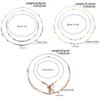 Stylish Star Fringe Pendant Necklace With Imitation Crystals and Strong Alloy Iron Chain for Women