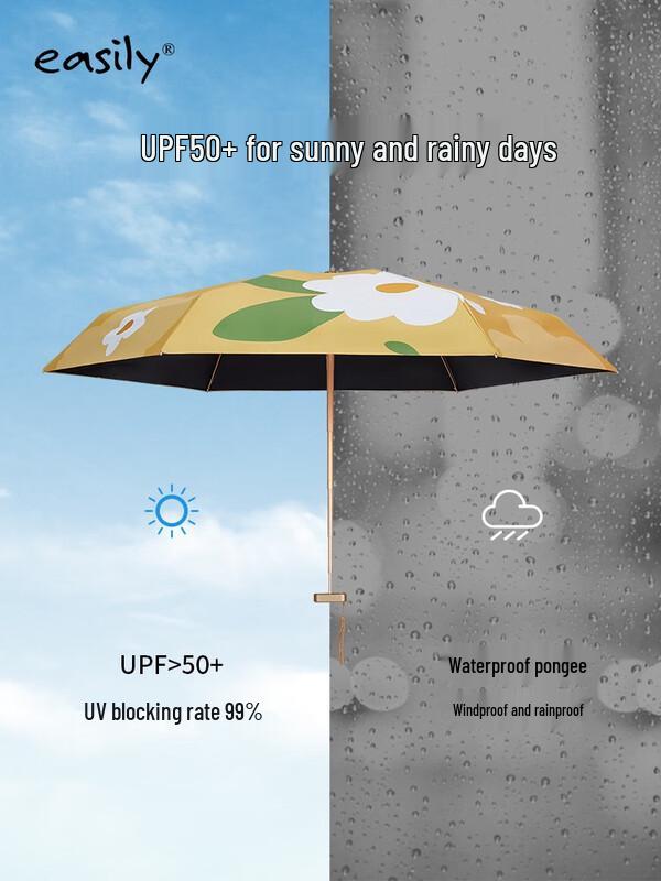 Easily Daisy Bear Six-Fold Portable Umbrella