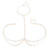 Beach Bikini Metal Multi-Layer Chest Chain, Sexy Star-Shaped Fringed Chain Body Chain For Women