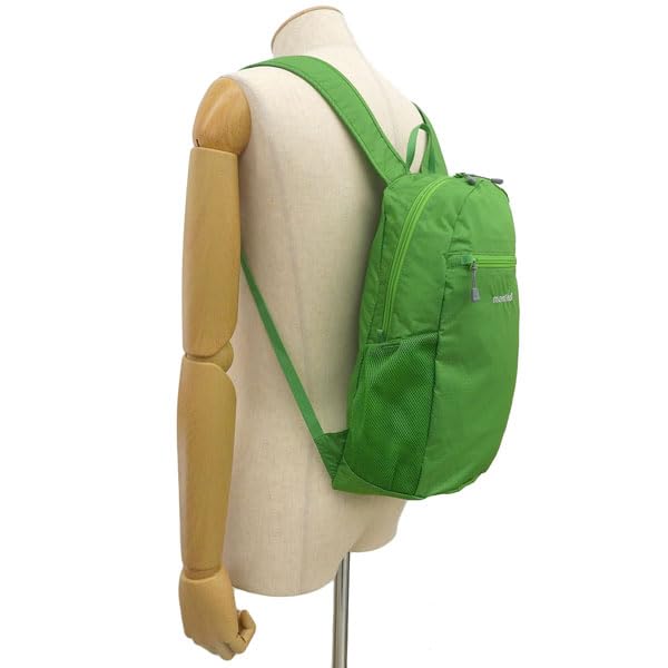 Montbell Light Pack 10 Backpack, Pocketable, A4 Compatible, Lightweight, Compact, Foldable, for Men and Women, Activity and Travel, 1133469 (Green