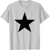 Cool Big Large Black Star T-Shirt