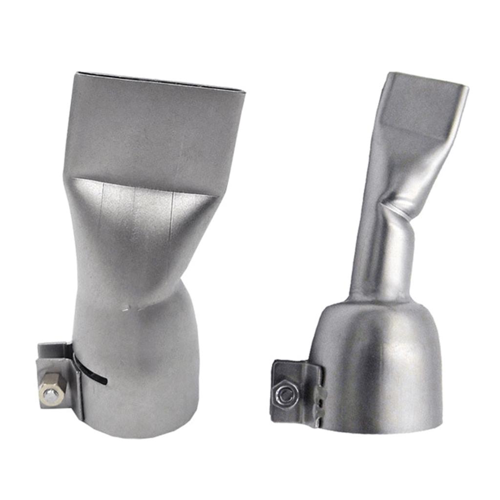 Durable Hot Air Gun Nozzle Tubular Flat Welding Nozzle Heat Gun Tips for 1600W Plastic Welder Tuyere Accessories