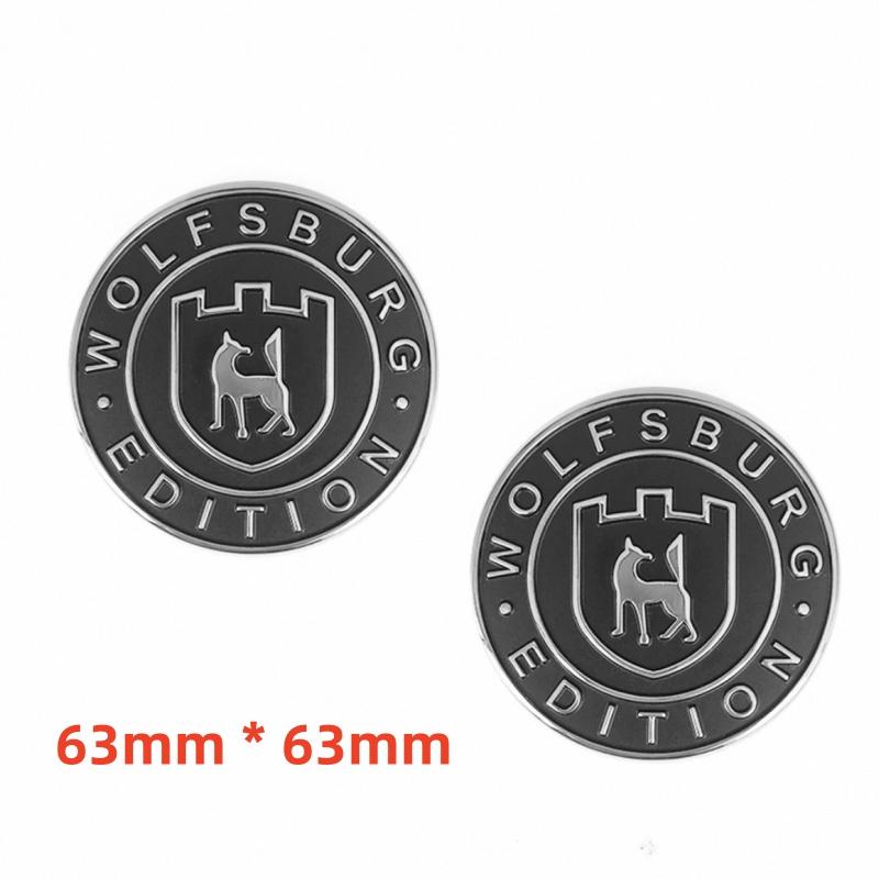 1pc High-Quality 3D Metal Wolfsburg Edition Logo Car Fender Side Emblem Rear Tail Trunk Badge Sticker Decal Car Accessories