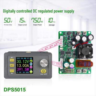 Modul de coborâre a tensiunii de mare putere DPS5015: DC reglabil de la 48V la 24V/12V/5V cu afișaj digital al tensiunii și curentului