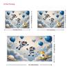 2D Cute Astronaut Boys with Balloons Photo Booth Backdrop Cloth for Birthday
