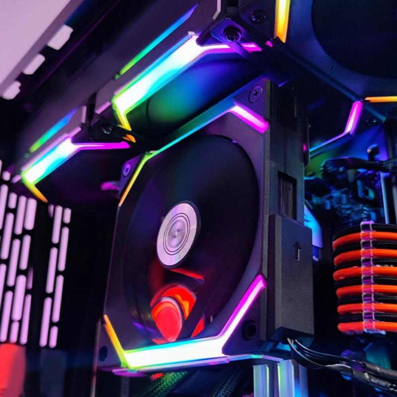 PC Water Cooling Radiators Bracket, 120mm Fan Mount Metal Stand for Pump Tanks Reservoir, Black