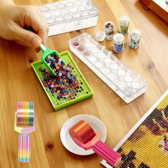 Rolka do sztuki z dżetami Odłączana Przenośna Malowanie haftu dżetami Ręczna rolka DIY Projekt dżetów Narzędzia do dociskania Akcesoria