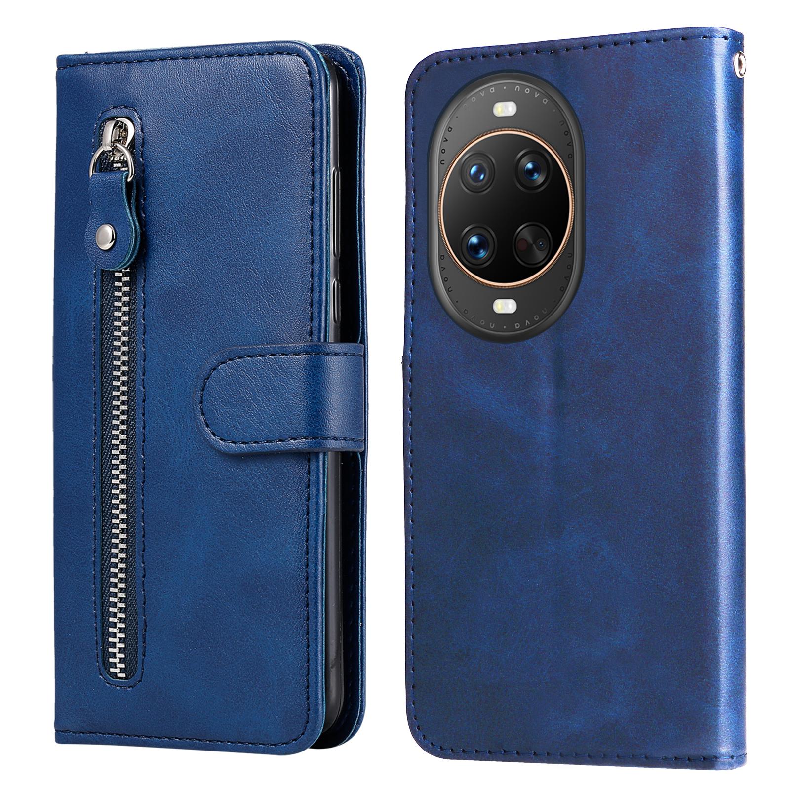 

For Huawei nova 14 Ultra 5G PU Leather Cases with Zipper Pocket Wallet Phone Cover Stand D