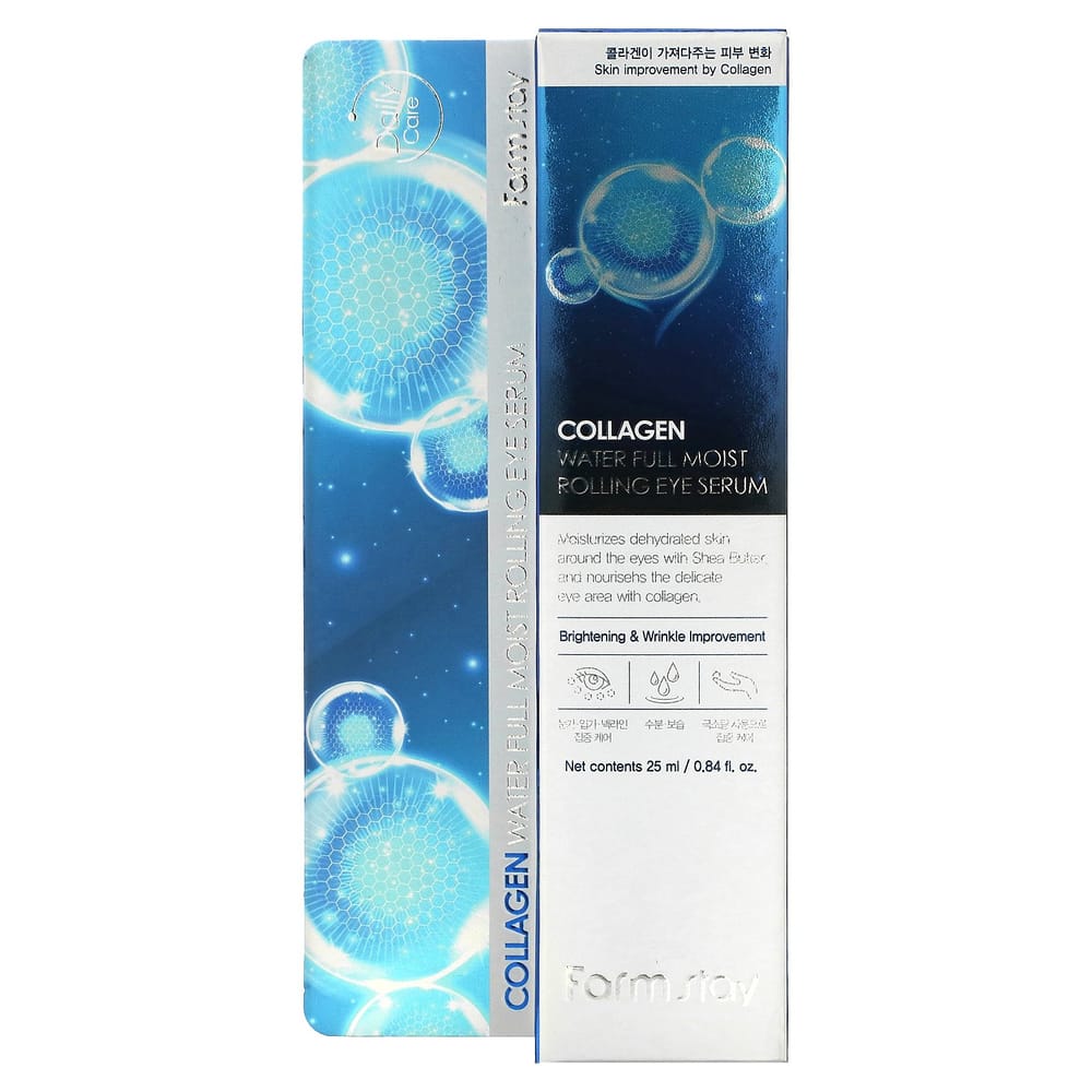 IHerb Kollagenwasser Voll Feuchtigkeitsspendendes Roll-Augenserum 25ml