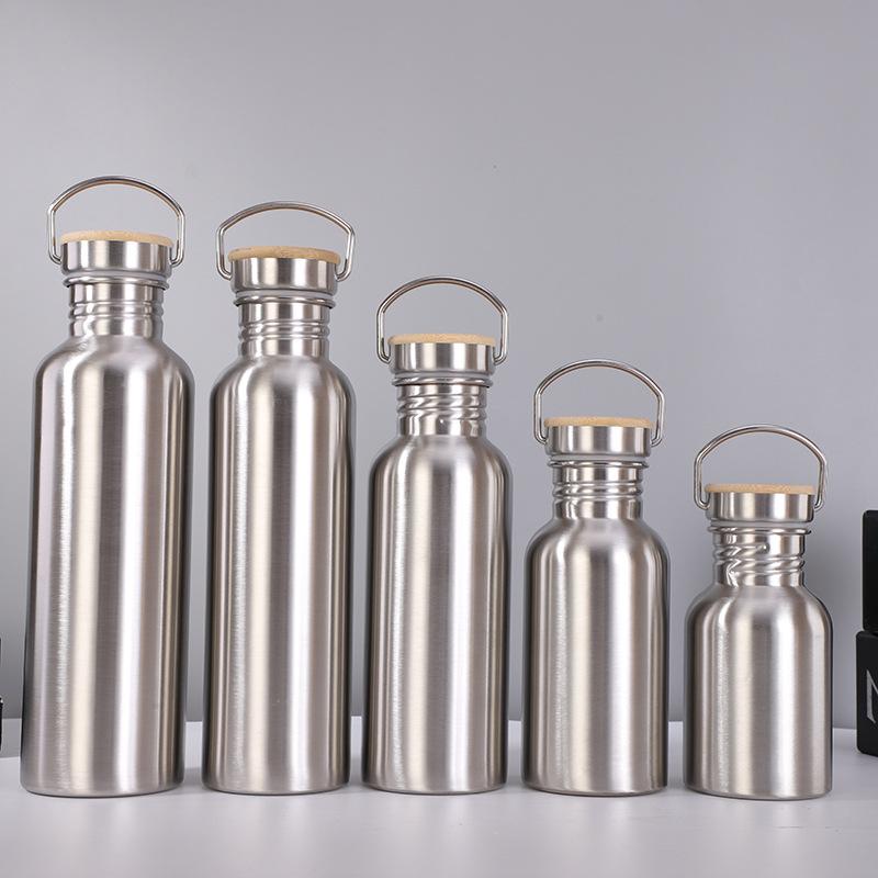 Portable Large Capacity Stainless Steel Water Bottle Big Mouth Vacuum Flasks with Lid Cycling Drinkware Sports 500/750/1000ml