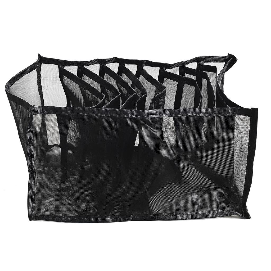 Drawer Organizer For Clothes, Black, Plastic, 9 Kmór