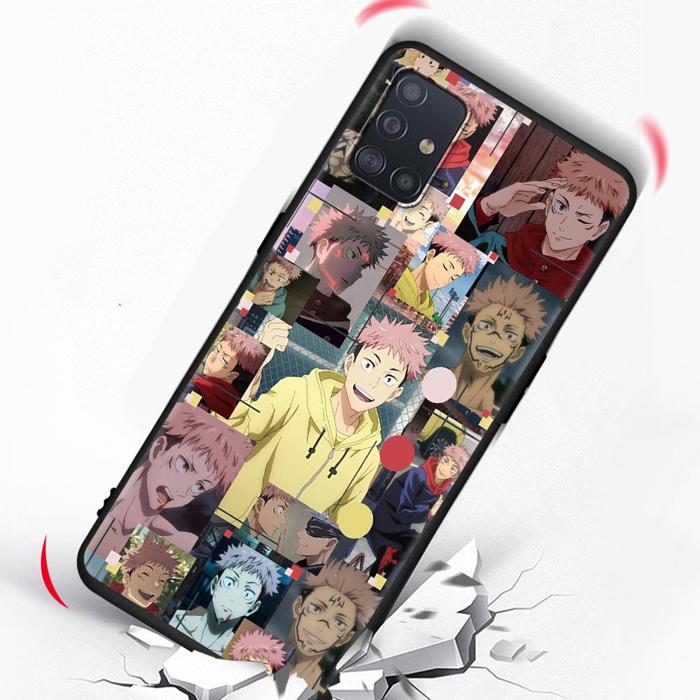 Husa Jujutsu Kaisen Gojo Satoru pentru Samsung Galaxy A51 A12 A21s A71 A52 A31 A32 A02s A72 A11 A41 A22 A01 A42 Husa moale neagra
