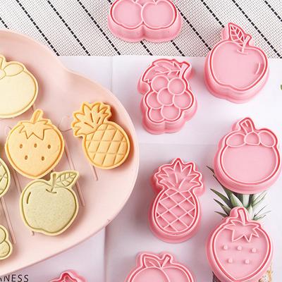 8 buc. Mucegai pentru embosare pentru prăjituri cu fructe 3D pentru glazură pentru fondant