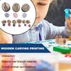 Animal Stamps For Kids Kids Stamp Set Fun Games Wooden Footprints Stampers Craft Kits Scrapbook Supplies Preschool Learning