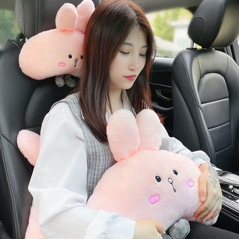Plush Toys Lumbar Support Car Seat Supports Cat Headrest Pillow Car Neck Pillow Car Neck Support