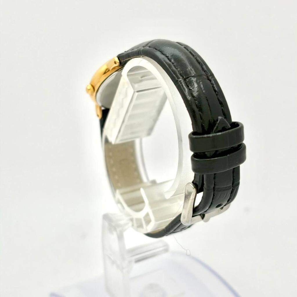 SEIKO AVENUE New Engraved [Excellent Condition/ New Battery] Ladies' Watch, Gold, 1F21-0G10 450195, Strap