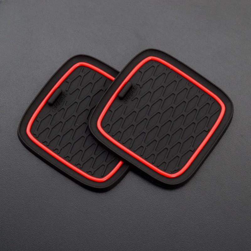 Car Door Slot Mat for Suzuki Vitara 2016 2017 2018 2020 2021 2022 2023 Car Gate Groove Pad Console Cup Holder Insert Coaster