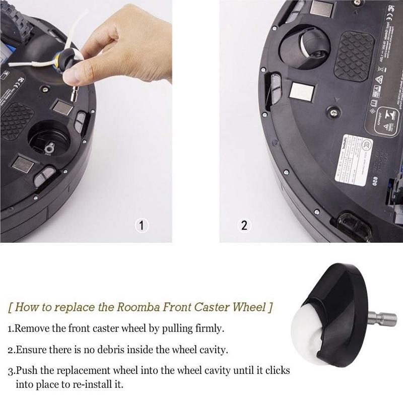 Ersatz-Vorderrad-Lenkrollen-Baugruppe Für iRobot Roomba J7 I3 i7 i7+ Plus E5 E6 E7 500 600 700 800 900 980 960 Staubsauger