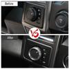 Aluminum Four-Wheel Drive Switch Cover Trim Ring For Ford F150 2015-2020 Silver