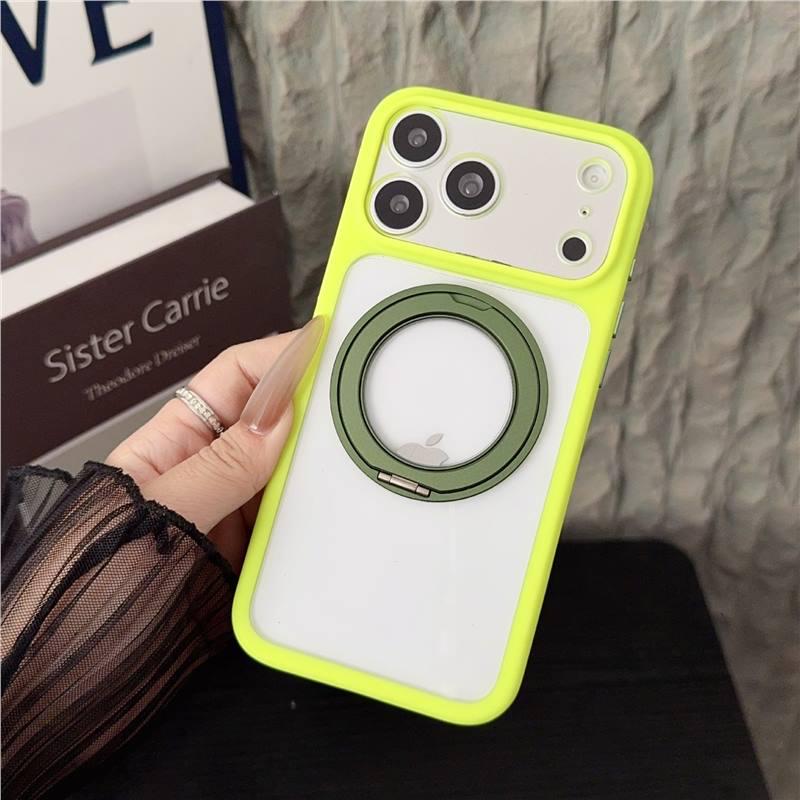 

Apple 17 Pro Max Magnetic Rotating Bracket Case - Premium Transparent iPhone 16 with 15-Foot Drop Protection. iPhone 14 Pro