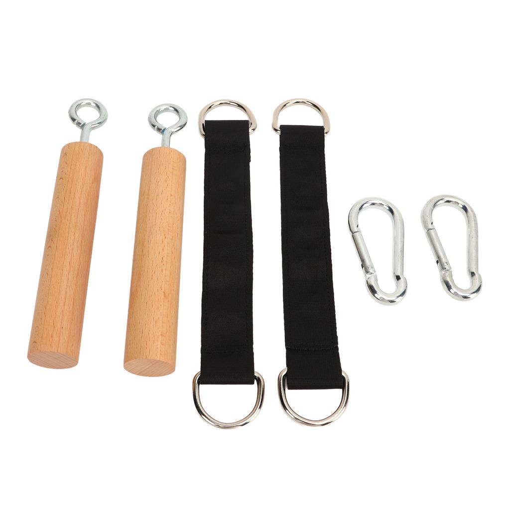 Wooden Pull Up Grips Comfortable Handles Build Muscle Strength Pull Up Climbing Hold Grips for Men