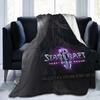 Game StarCraft Gamer  Blanket Flannel Sofa Throw Blanket Portable for Couch Bedding Travel Throws Bedspread Quilt