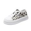 Fashion Sneakers Shoe Women Flat Leopard Vulcanize Causal Canvas Shoes Ladies Lace-up Breathable Walking Shoes Tenis Feminino