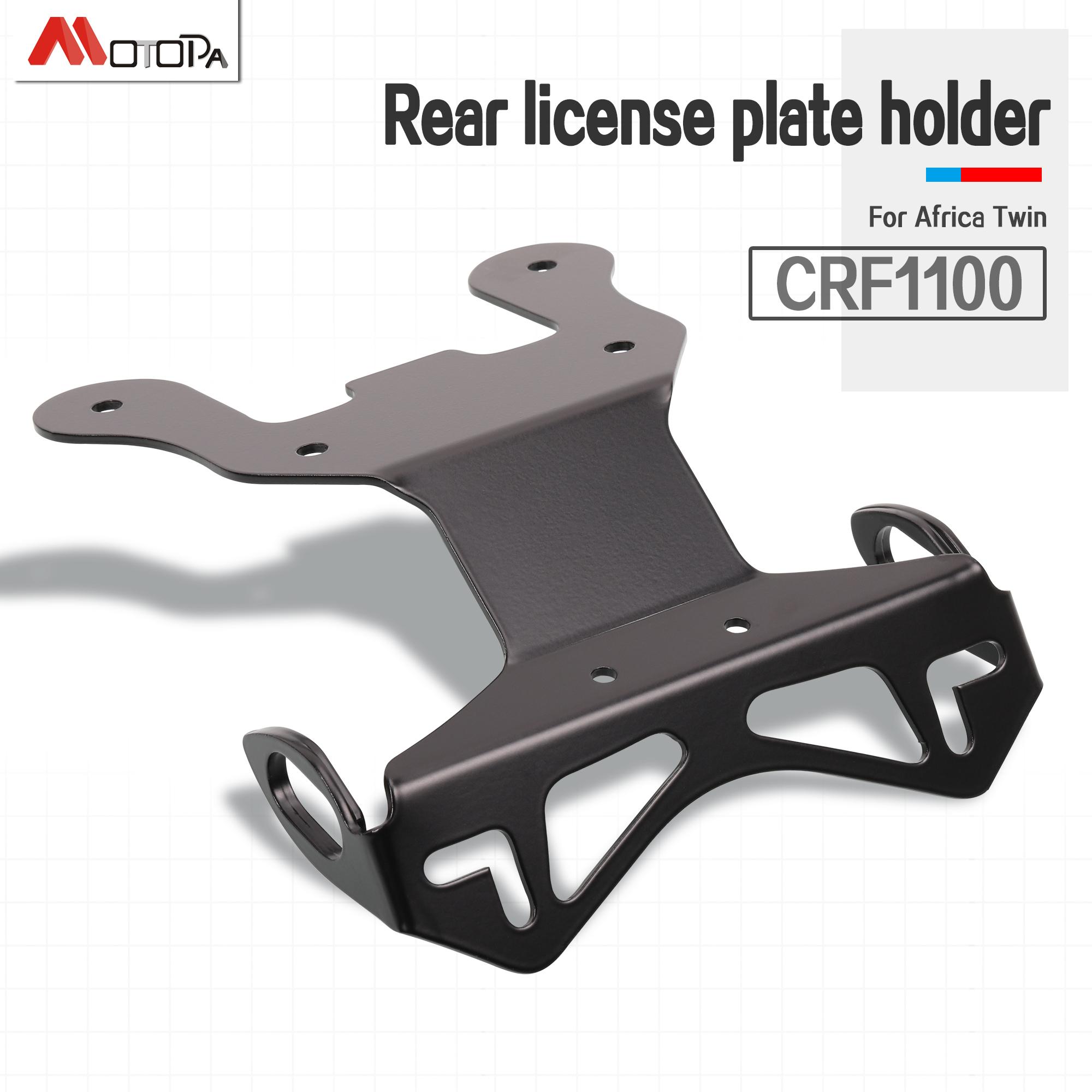 License Plate Holder For Honda CRF1100L Africa Twin CRF 1100 L Africa Twin ES 2020-2024 Motorcycle Tail Tidy Fender black 1set