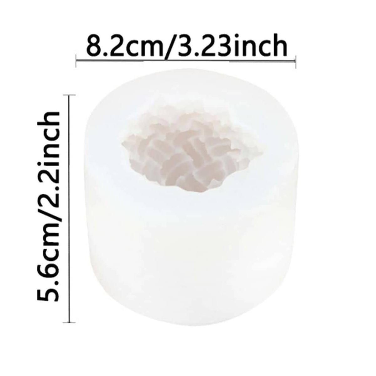 

1 шт. Силиконовая форма для свечей Пряжа Сферическая Ароматерапевтическая свеча Ручная работа Инструмент для изготовления смолы и мыла Домашнее украшение Подарок белый