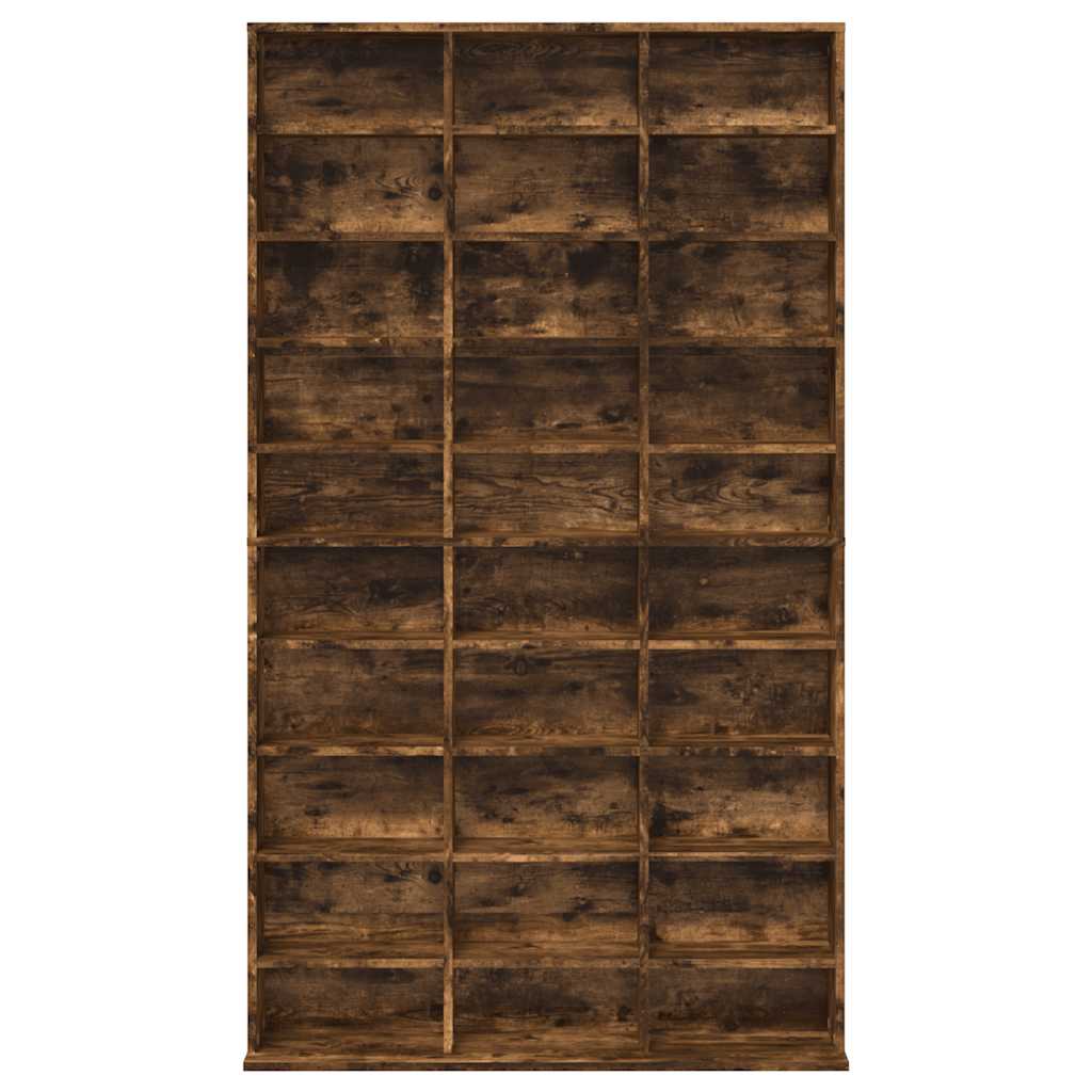 vidaXL CD-Regal Räuchereiche 102x23x177,5 cm Holzwerkstoff