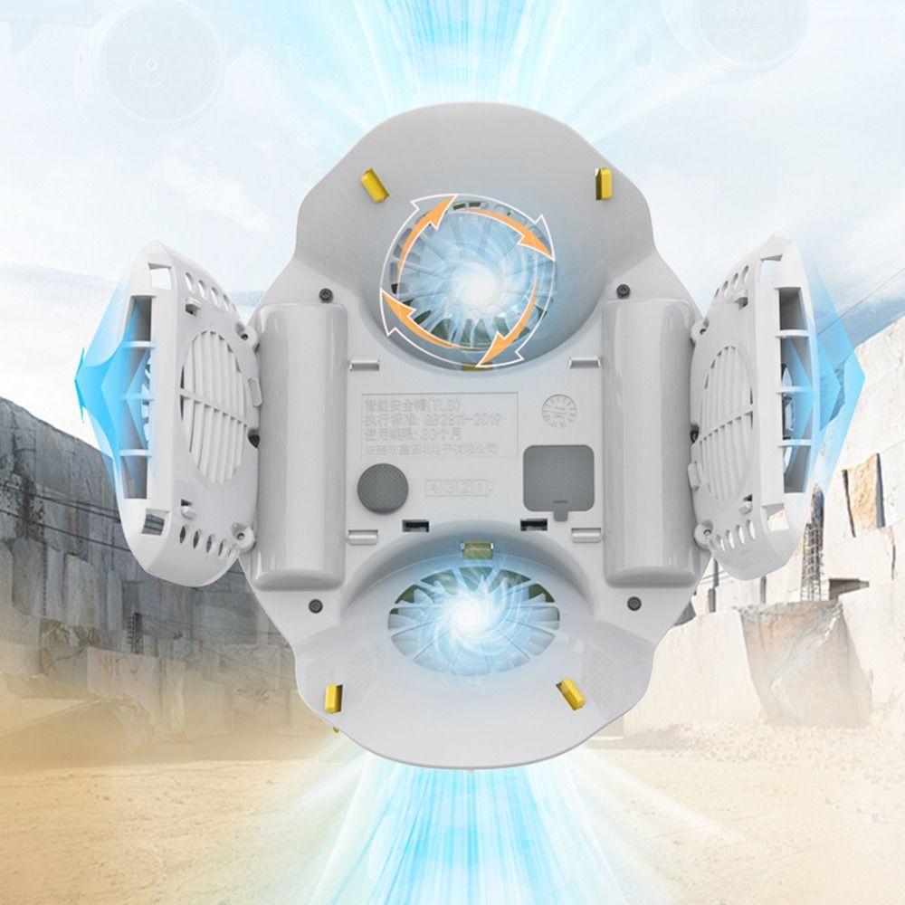 1/2/4pcs Fans Safety Helmet with Fans Waterproof Site Protective Cap  Industrial Use