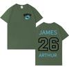 Singer James Arthur 2026 Fashion Album Tour Tee Mens Gothic Clothes Hot Sale Aesthetic Oversized Cozy Pop Short Sleeve TShirts