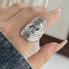 Bagues en Argent Sterling 925 pour Femmes Couple Minimaliste Fait Main Simple Anneau Rond Bande Bijoux Fins Cadeau Prévenir l'Allergie