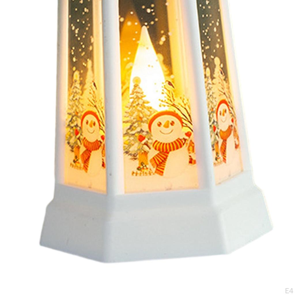 Christmas Lantern Night Lamp Table Nightlight for Living Room Fireplace Decoration