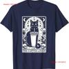 The Coffee Lover Cat Vintage Gothic Tarot Card T Shirt Vintage Washed Soft Stretched Unisex Graphic Designer Clothes