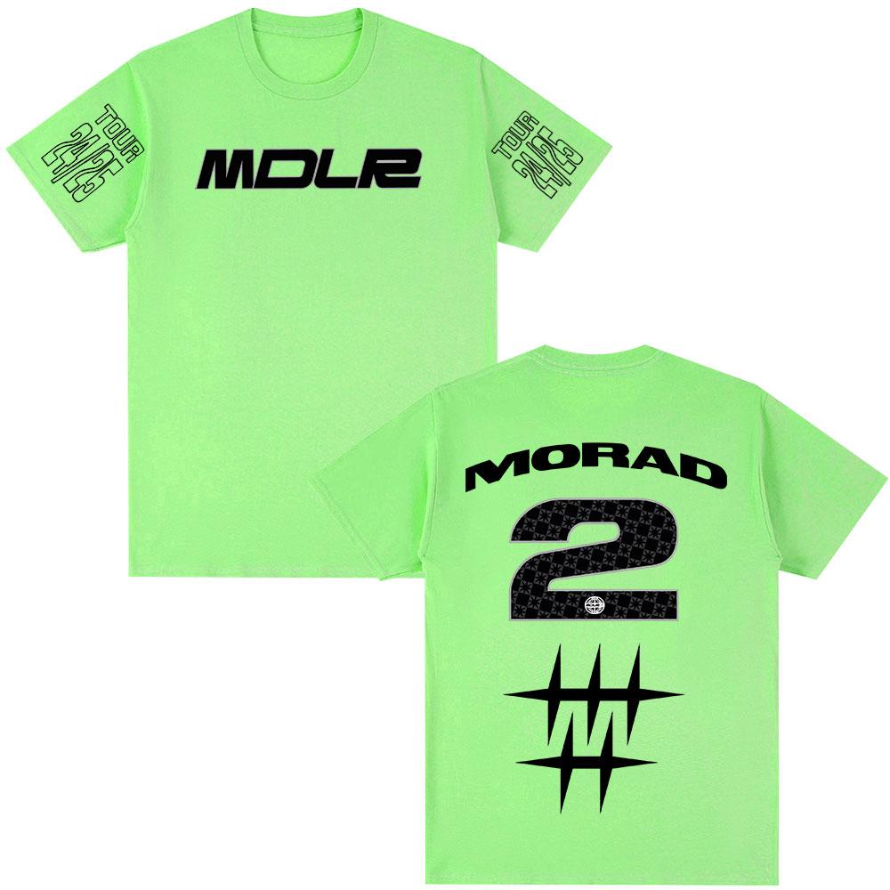 Rapper Morad MDLR Tour 2025 T-shirt Men Women Clothing Fashion Hip Hop T-shirt Cotton Casual Oversized Short Sleeve T-shirts Top