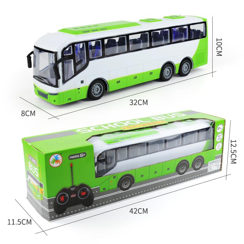 Children'S Remote Control Bus, Simulated Bus School Bus Model, Electric Light Travel Bus Toy Car